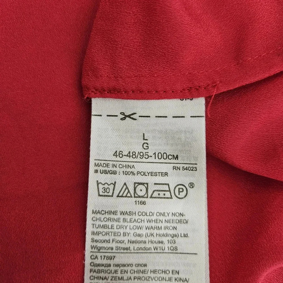 Banana Republic Blouse Pink Sleeveless Ruffle V Neck Tank Top Shirt - Picture 5 of 6